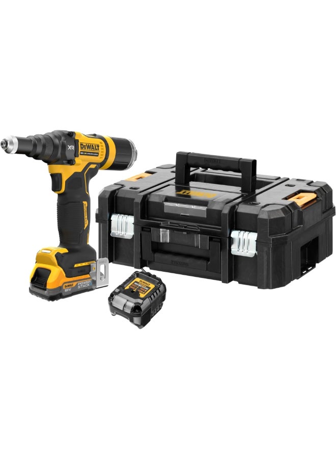 ديوالت طقم أدوات البرشمة بدون فرش ببطارية باورستاك 18 فولت XR 1.7 أمبير أسود وأصفر 8.5 x 11.2 x 22.1 سم DCF403E1T-GB - Image 1